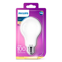 Philips LED pære E27 Mat - 10,5W (100W)