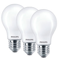 Philips LED pre E27 Mat - 7W (60W) 3-Pack