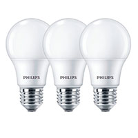 Philips LED pre E27 Mat - 8W (60W) 3-Pack