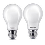 Philips LED pære E27 Mat - 7W (60W) 2-Pack
