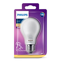 Philips LED pære E27 Mat - 8,5W (75W)