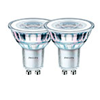 Philips LED spot GU10 - 3,1W (25W) Varm hvid - 2-Pack