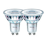 Philips LED spot GU10 - 3,5W (35W) varm hvid - 2-Pack
