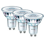 Philips LED spot GU10 - 3,5W (35W) varm hvid - 3-Pack