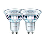 Philips LED spot GU10 - 4,6W (50W) varm hvid - 2-Pack
