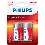 Philips Power C batterier (Alkaline) 2-Pack