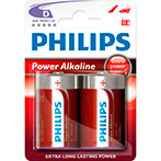 Philips Power D batterier (Alkaline) 2-Pack
