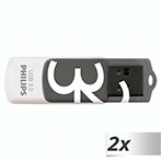 Philips Vivid Edition USB 3.0 Nøgle 32GB - 2-pak Grå