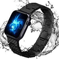 Pitaka Carbon Fiber Link Retro Apple Watch rem (38-40mm)