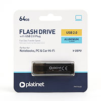 Platinet Pendrive V-Depo USB 2.0 ngle (64GB) Sort
