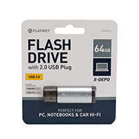 Platinet Pendrive X-Depo USB 2.0 ngle (64GB) Slv