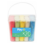 Play It Farvekridt (5 farver) 20pk