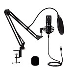 Podcast mikrofon sæt (USB) Gear4U Streamer Kit