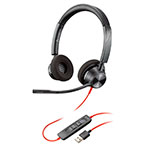 Poly Plantronics Blackwire 3320 Stereo Headset (USB-A)