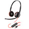 Poly Plantronics Blackwire C3220 UC Stereo Headset (USB-A) Sort