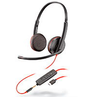 Poly Plantronics Blackwire C3225 UC Stereo Headset (USB-C)