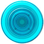 Popsockets PopGrip m/MagSafe (Electric Blue Translucent)