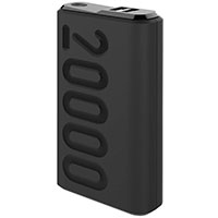 Powerbank 20000mAh 22,5W (1xUSB-C PD/2xUSB-A) Sort - Celly