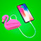 PowerBank 2200 mAh 1A (1xUSB-A) Celly Emoji Flamingo