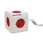 PowerCube Original m/5 udtag - 1,5m Rød