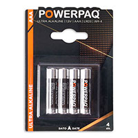 PowerPaq Ultra Alkaline AAA Batteri (1,5V) 4stk