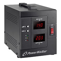 PowerWalker Bluewalker AVR Spndingsregulator  1500VA 1200W (2xUdtag)