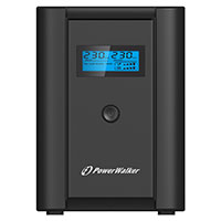 PowerWalker VI 2200 SHL UPS Ndstrmforsyning 2200VA 1200W (2x Schuko udtag)