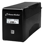 PowerWalker VI 650 LCD UPS Nødstrømforsyning 650VA 360W (2x Schuko udtag)