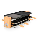 Princess Pure 8 Bamboo Raclette Grill - 1300W (8 Personer)