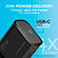 Promate PowerPort-20PD USB-C Lader 20W (1xUSB-C) Sort
