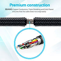 Promate ProLink4K1 HDMI 2.0 Kabel 4K - 5m (m/vinkel)