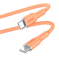 Puro Icon Soft USB-C Kabel - 1,5m (USB-C/USB-C) Peach