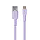 Puro Icon Soft USB Kabel - 1,5m (USB-A/USB-C) Lavendel