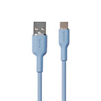 Puro Icon Soft USB Kabel - 1,5m (USB-A/USB-C) Lyseblå