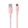 Puro Icon Soft USB Kabel - 1,5m (USB-A/USB-C) Pink