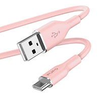 Puro Icon Soft USB Kabel - 1,5m (USB-A/USB-C) Pink