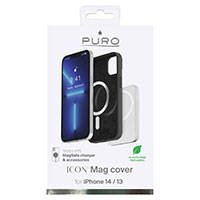 Puro iPhone 14/13 Cover Icon (MagSafe) Sort