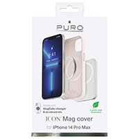 Puro iPhone 14 Pro Max Cover Icon (MagSafe) Rosa