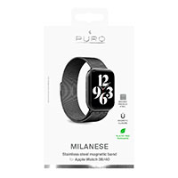 Puro Milanese Rem t/Apple Watch (38-40mm) Sort