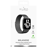 Puro Milanese Rem t/Apple Watch (42-49mm) Sort