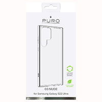 Puro Nude Samsung Galaxy S22 Ultra cover (Ultra slim) Klar