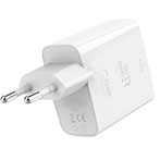 Puro USB-C oplader 50W (1xUSB-C/1xUSB-A) Hvid