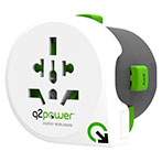 Q2 Power QPLUX Rejseadapter (3-i-1) World to Europe