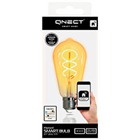 Qnect Smart Edison LED filament pære E27 - 5,5W (50W) Spiral