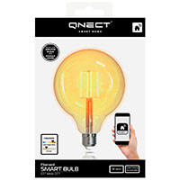 Qnect Smart Globe LED filament pære E27 - 5,5W (50W) G125