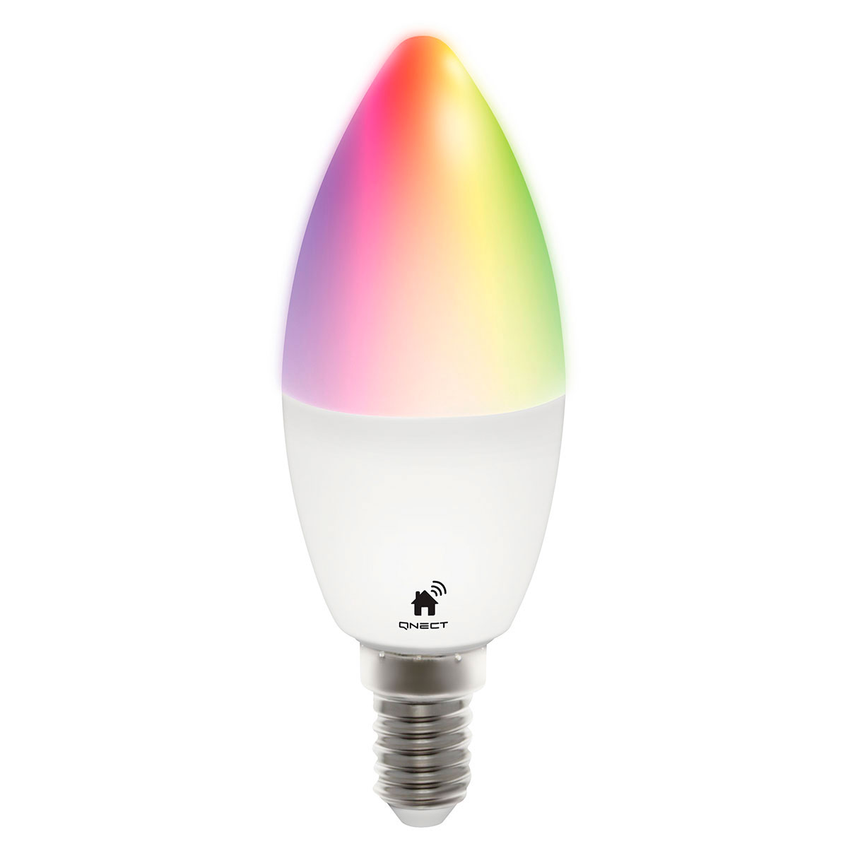 behagelig Konsekvent Slip sko Qnect Smart Home Kerte LED pære E14 - 5W (40W) RGB