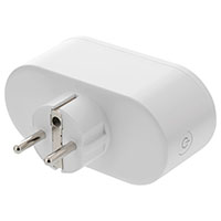 Qnect Smart Home Plug m/energimåler (2 udtag) - Hvid