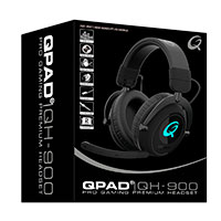 Qpad QH900 Premium Pro Gaming Headset m/LED (3,5mm) Sort