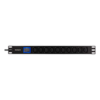 Rack strmskinne 10x IEC C13 udtag 2500W (C14) Volt/Amp