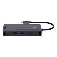 Rapoo USB-C Dock 10-i-1 (USB-A/USB-C/HDMI/RJ45/SD)